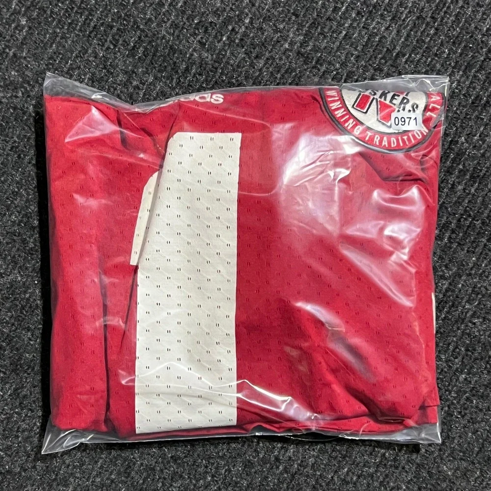 Adidas Nebraska Huskers Football Jersey Mens Medium Red NCAA Number 1 Mesh Shirt
